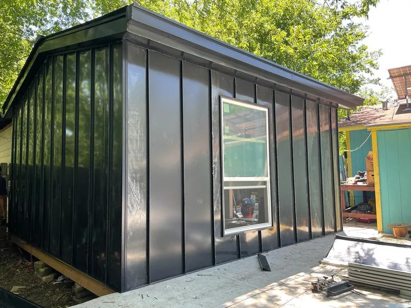 Black standing seam metal wall panels for Metal Roof Installation in Woodcliff Lake